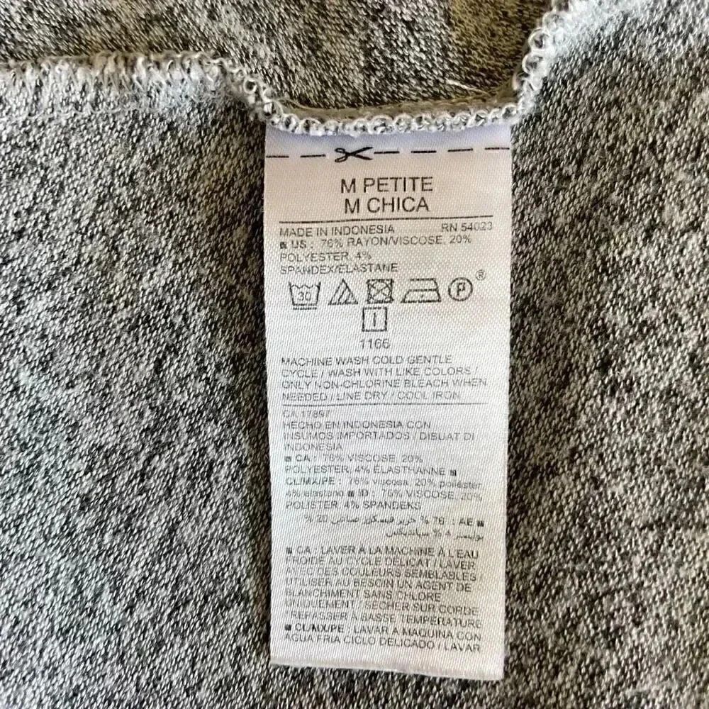 Old Navy Heather Gray Viscose Blend Swing Mini Dress Lightweight SZ MP # 1581 - Picture 10 of 12